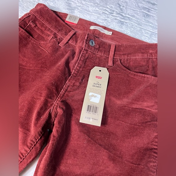 NWT LEVI’S 710 Super Skinny Corduroy Jeans 31 - Picture 5 of 6